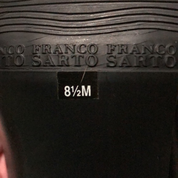 Size 8 1/2 Franco Sarto black ankle boots - Picture 9 of 13